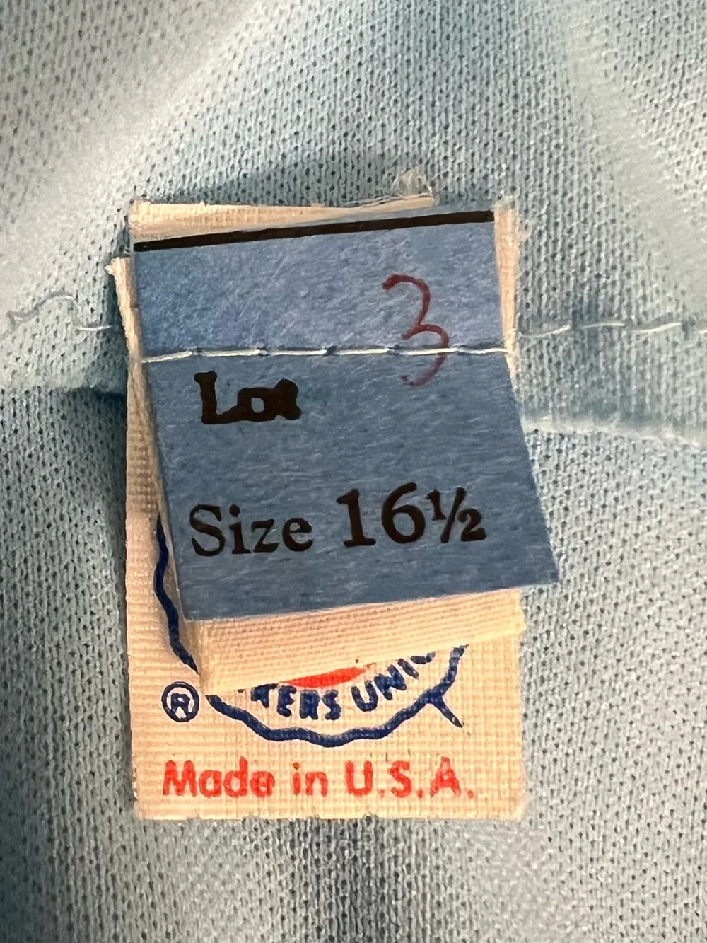16 1/2 Blue Formal Gown Dress Jacket Rhinestone Made USA Union Label